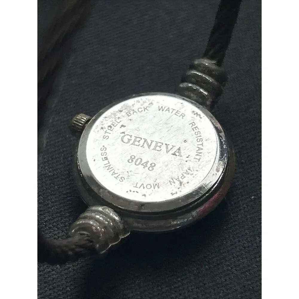 Geneva Silver Tone Wire Band Women’s Quartz Watch